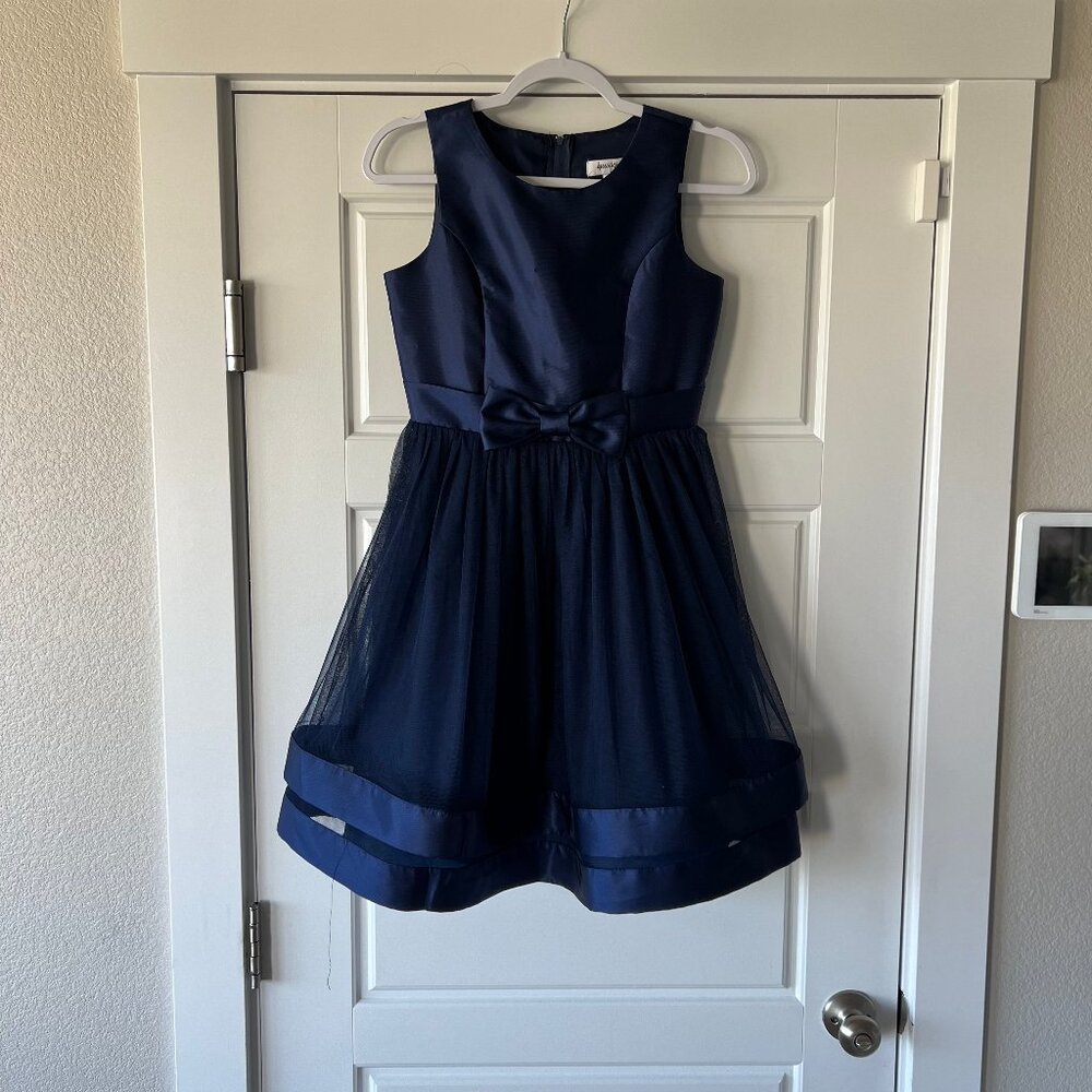 💙 Elegant Navy Blue Formal Dress – Size 16 | Speechless Kids 💙